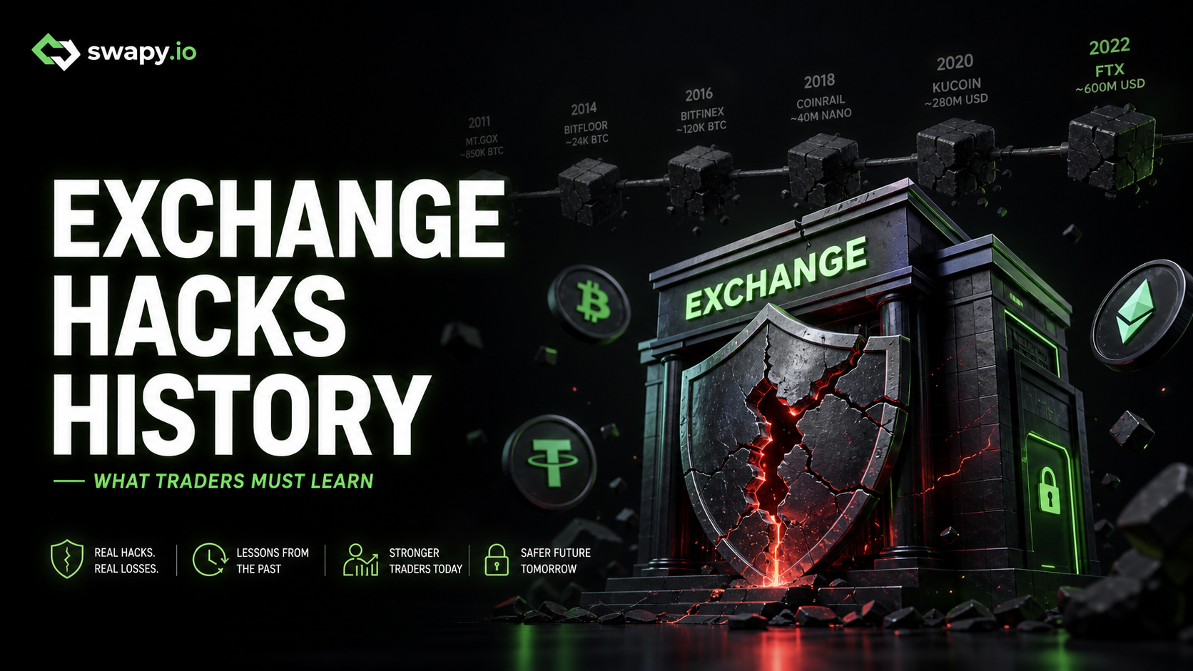 Exchange hacks history